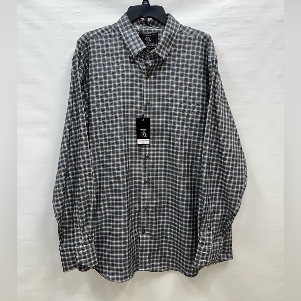 Maker & Company Shirt Mens XXL Multicolor Long Sleeve 100% Cotton NWT